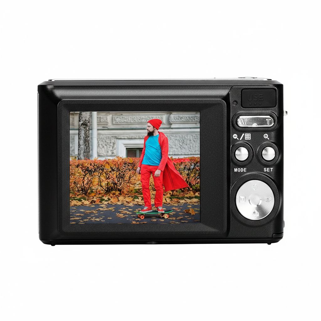 AgfaPhoto Realishot DC5200 Digital Camera 21MP, 8X Zoom, 720p Video, Compact Design for Travel and Events - Black