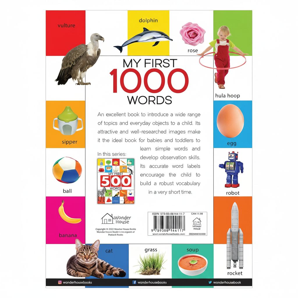 Wonder House Books: My First 1000 Words - Early Learning Fun!