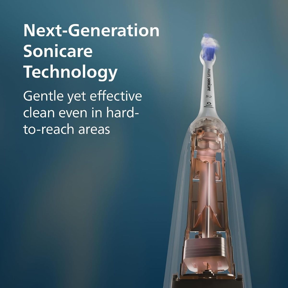 Philips Sonicare 5300 Series Electric Toothbrush HX7101/05, Black - Sonic Tech, Pressure Sensor