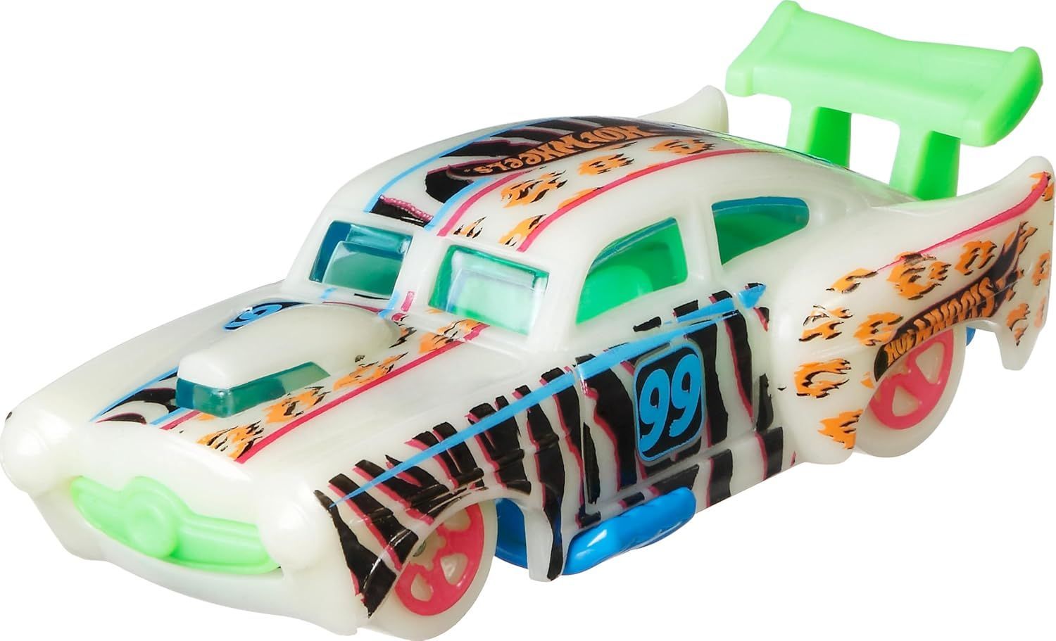 Glow in the Dark Hot Wheels Monster Trucks Multipack - 10 Vehicles for Kids Aged 4-8