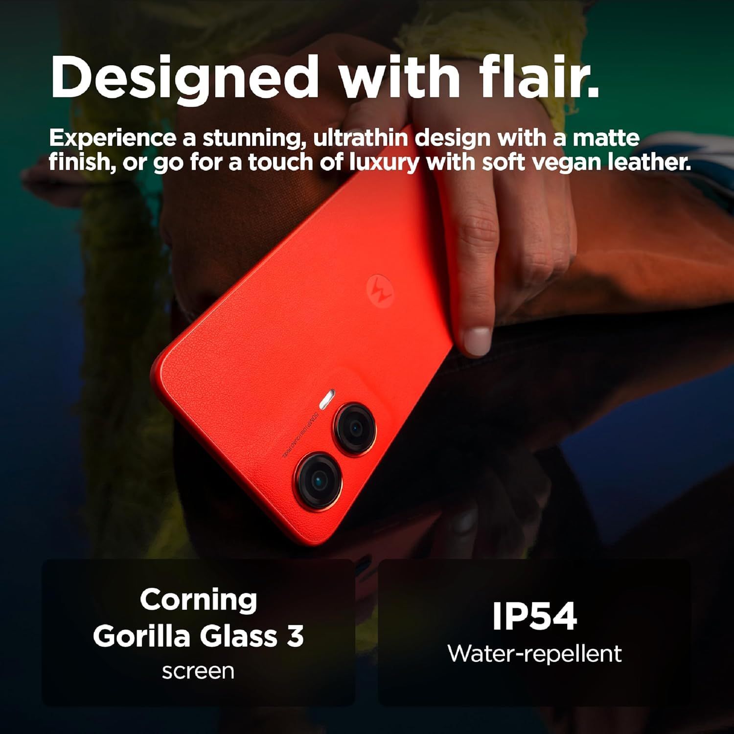Motorola G35 5G - 8GB RAM, 128GB Storage, 6.7" FHD+ Display, Android 14 - Red