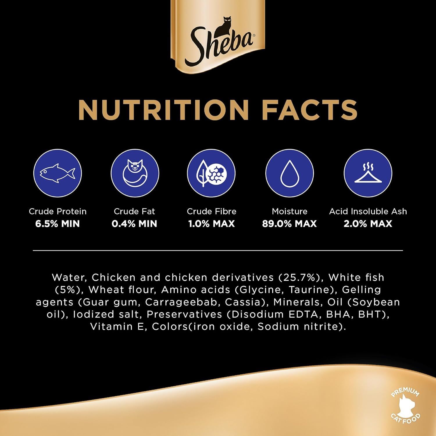 Sheba Premium Chicken Wet Cat Food - Tender Loaf, 48x70g Pack