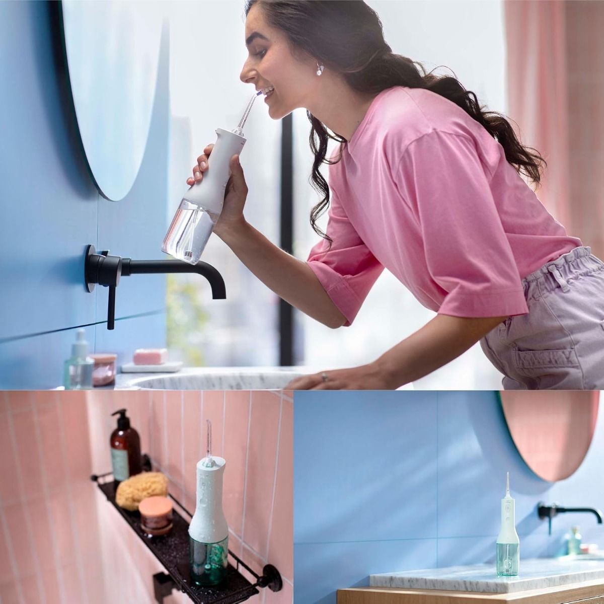 Philips Sonicare Cordless Power Flosser HX3822/11 - Portable Water Flosser, 3 Intensity Settings