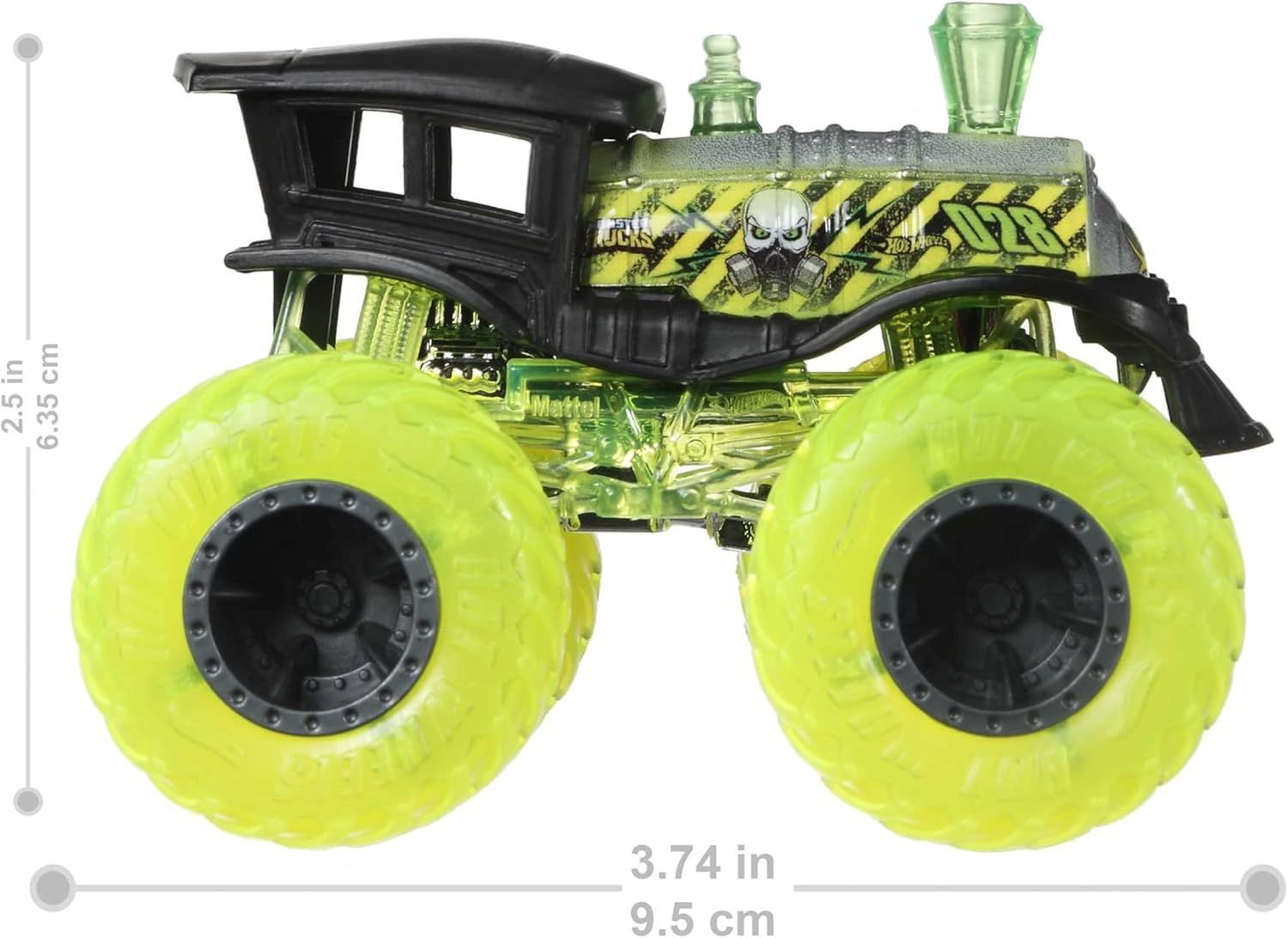 Hot Wheels Monster Trucks Die-Cast 1:64 Scale Vehicles with Exclusive Add-Ons
