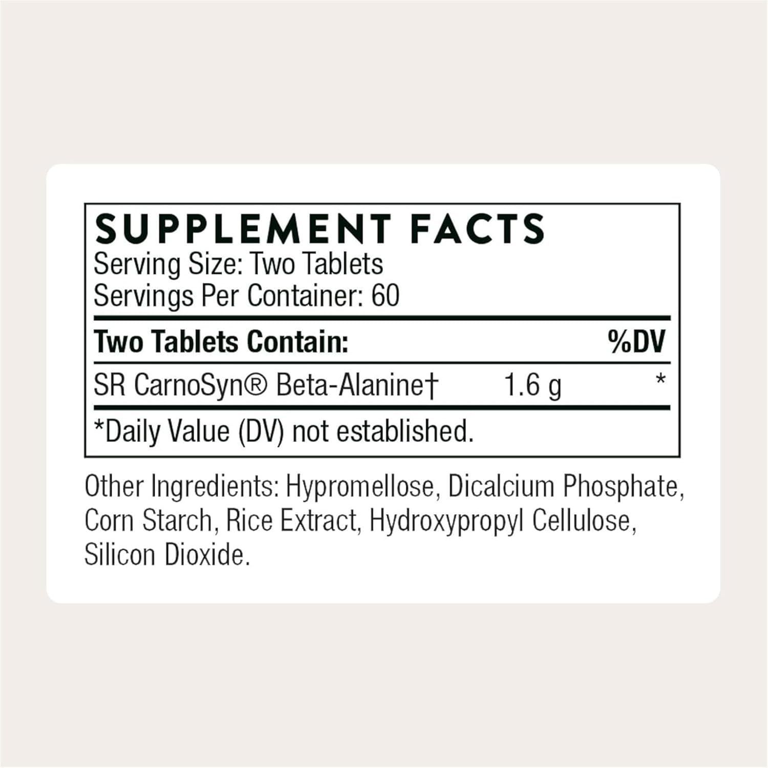 Thorne Beta Alanine Sustained Release - Boosts Endurance & Reduces Fatigue