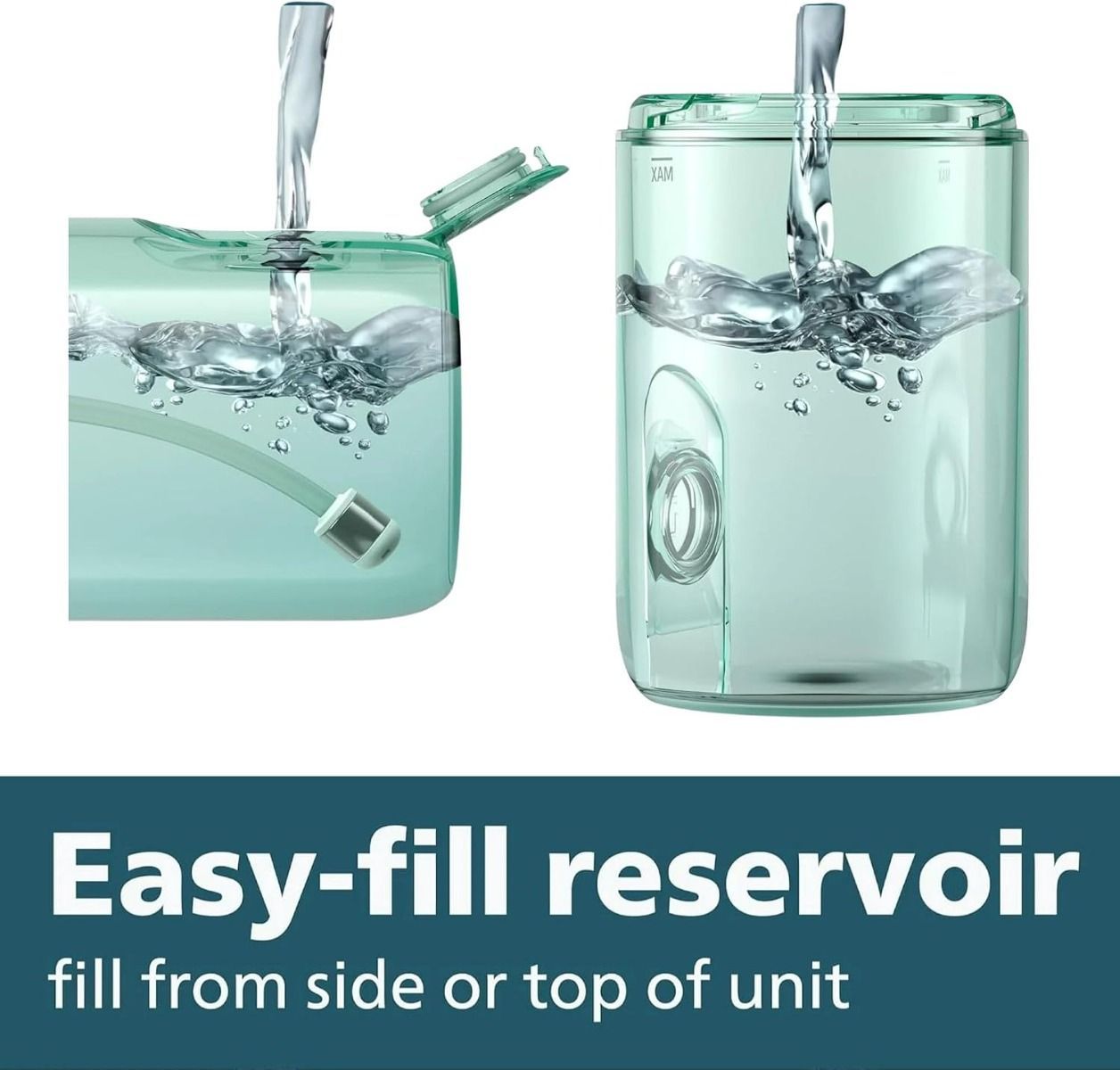 Philips Sonicare Cordless Power Flosser HX3822/11 - Portable Water Flosser, 3 Intensity Settings