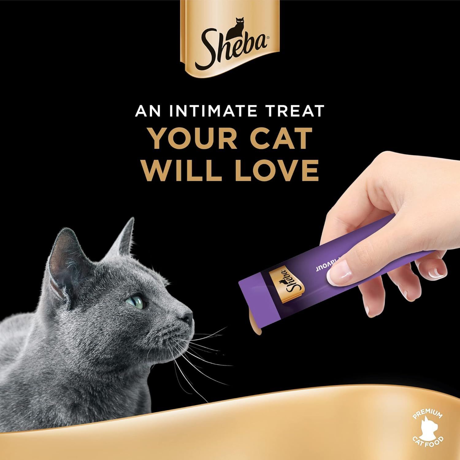 Sheba Melty Cat Food Treats - Tuna & Seafood Flavors, 48 Pouches of 12g