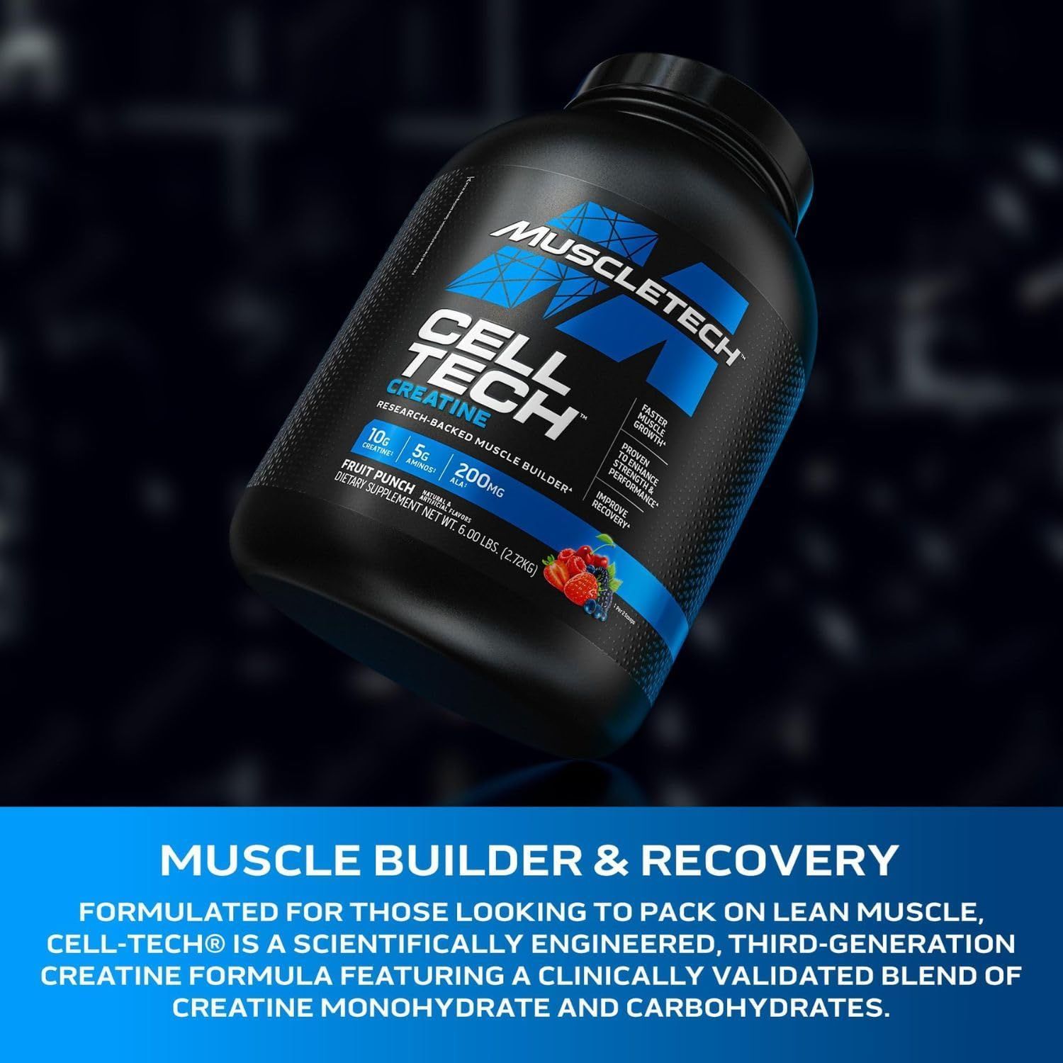MuscleTech Cell-Tech Creatine Powder - Post Workout Recovery Drink (2630g)
