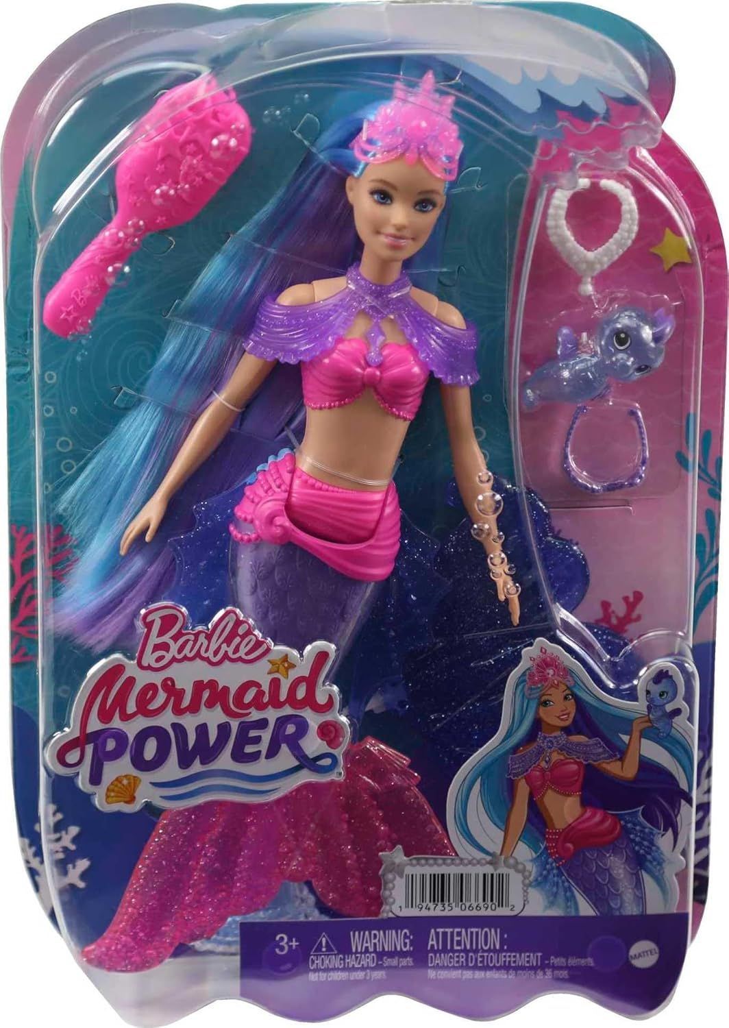 Barbie Mermaid Power Brooklyn Roberts Doll with Pet & Accessories