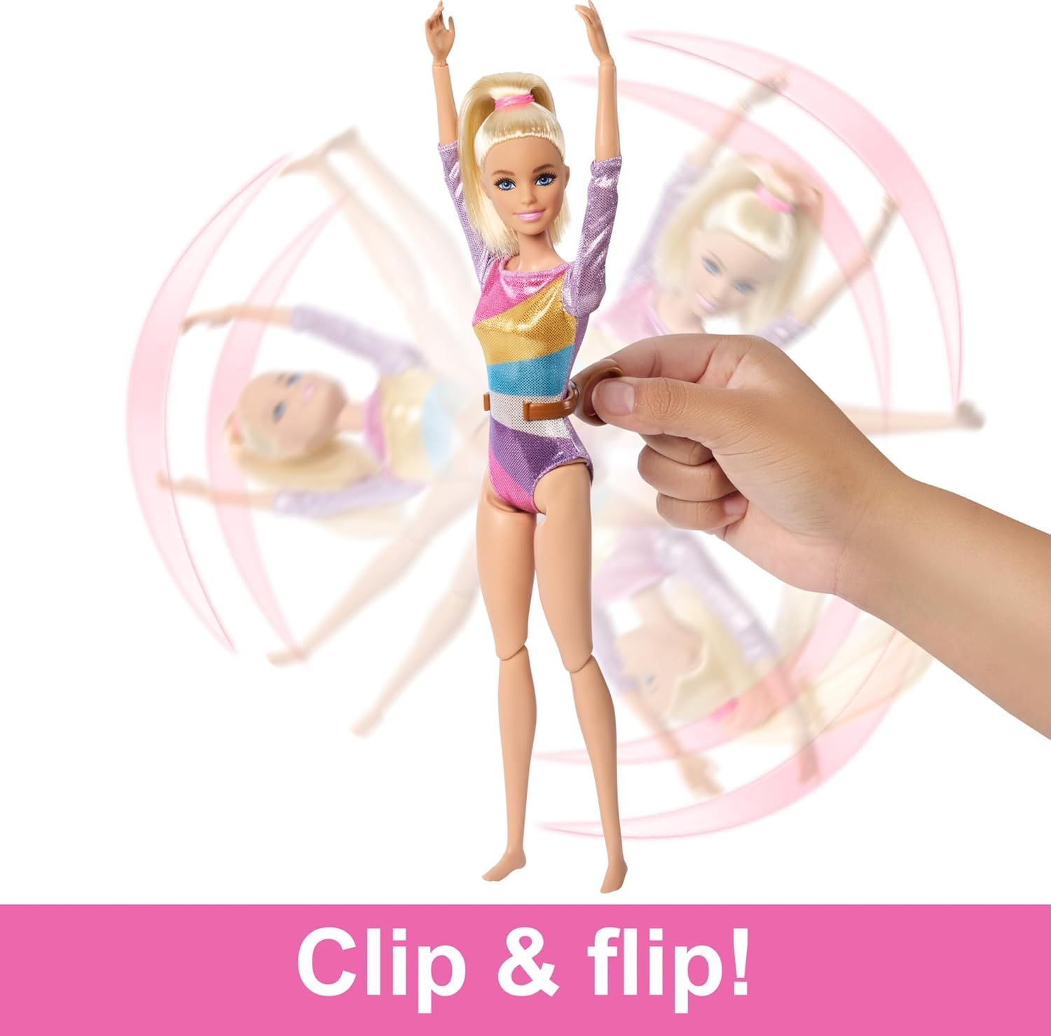 Barbie Gymnastics Playset: Blonde Doll & Balance Beam with 10+ Accessories