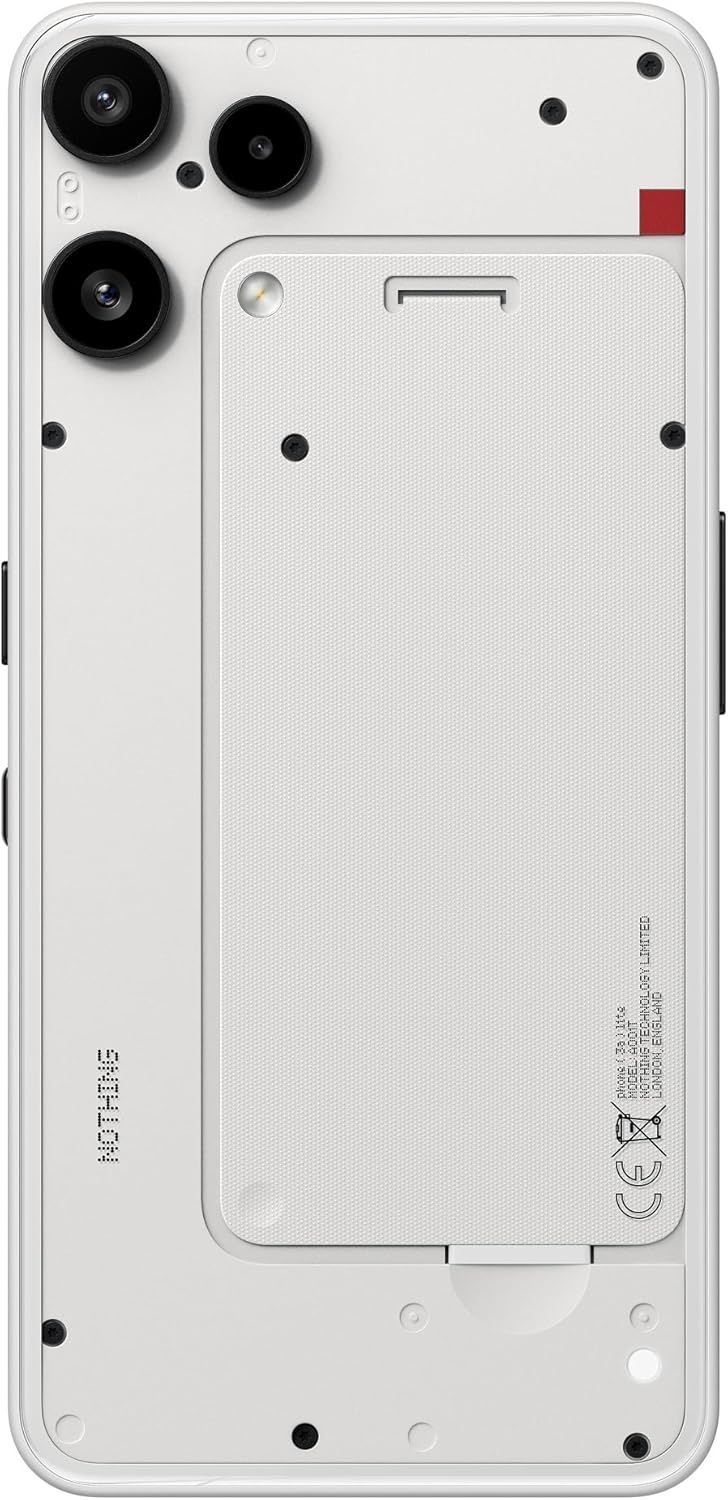 Nothing Phone (3a) Lite 5G - 8GB RAM, 128GB Storage, 50MP Camera | White