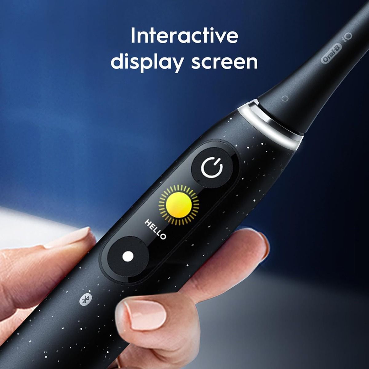 Oral-B iO Series 10 AI Rechargeable Electric Toothbrush, Cosmic Black - 7 Modes, 3D Teeth Tracking