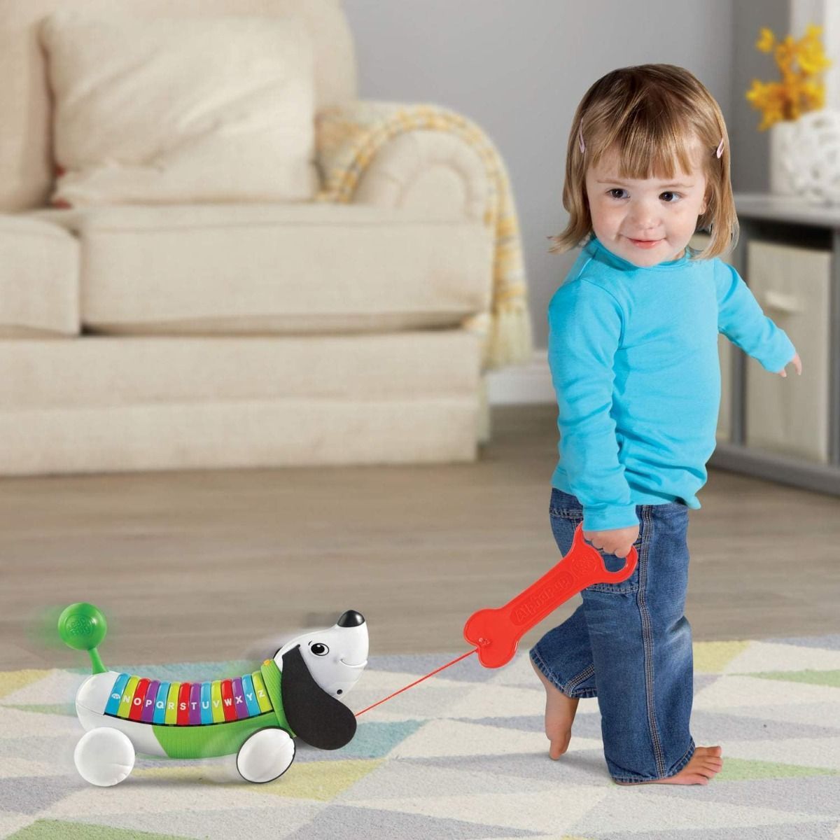 LeapFrog AlphaPup Interactive Walking Toy for Toddlers, Educational Puppy Teaches ABCs