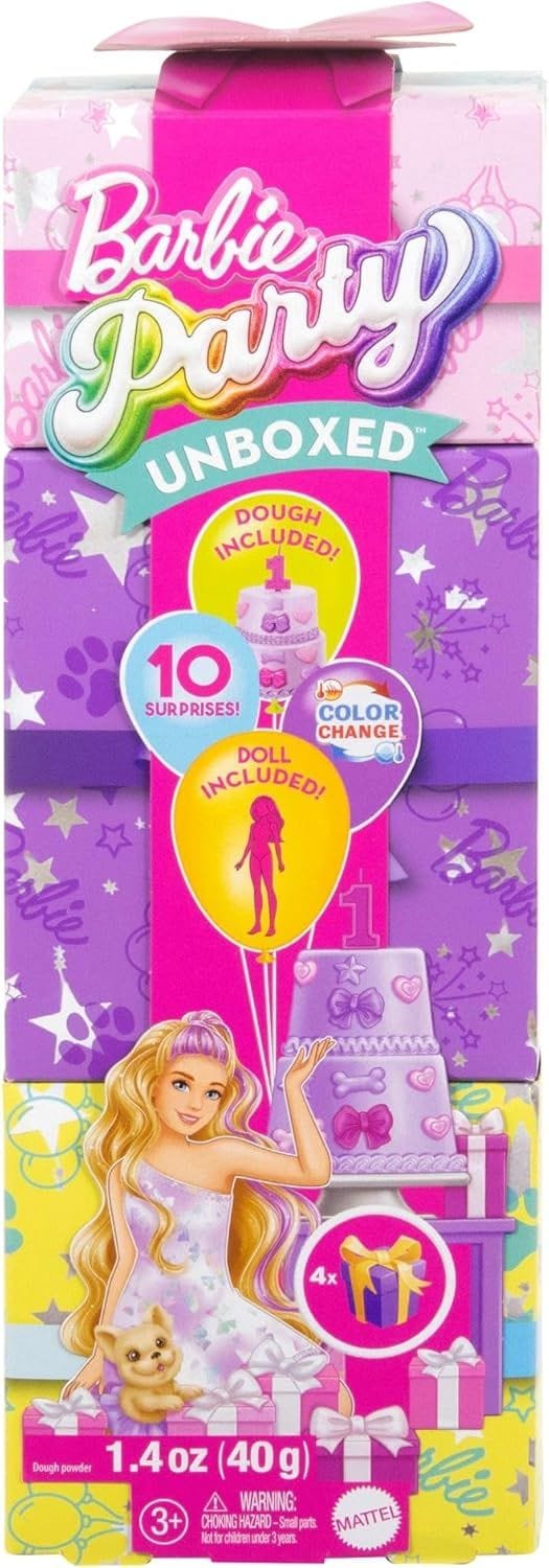 Barbie Pet Birthday Series Unboxed Doll & 10 Surprises