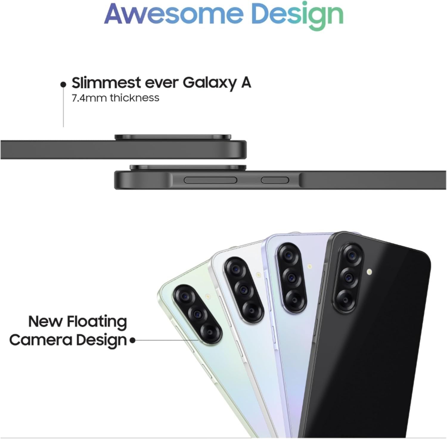 Samsung Galaxy A36 5G - AI Smartphone with 256GB Storage & 4nm Snapdragon Processor- Awesome Black