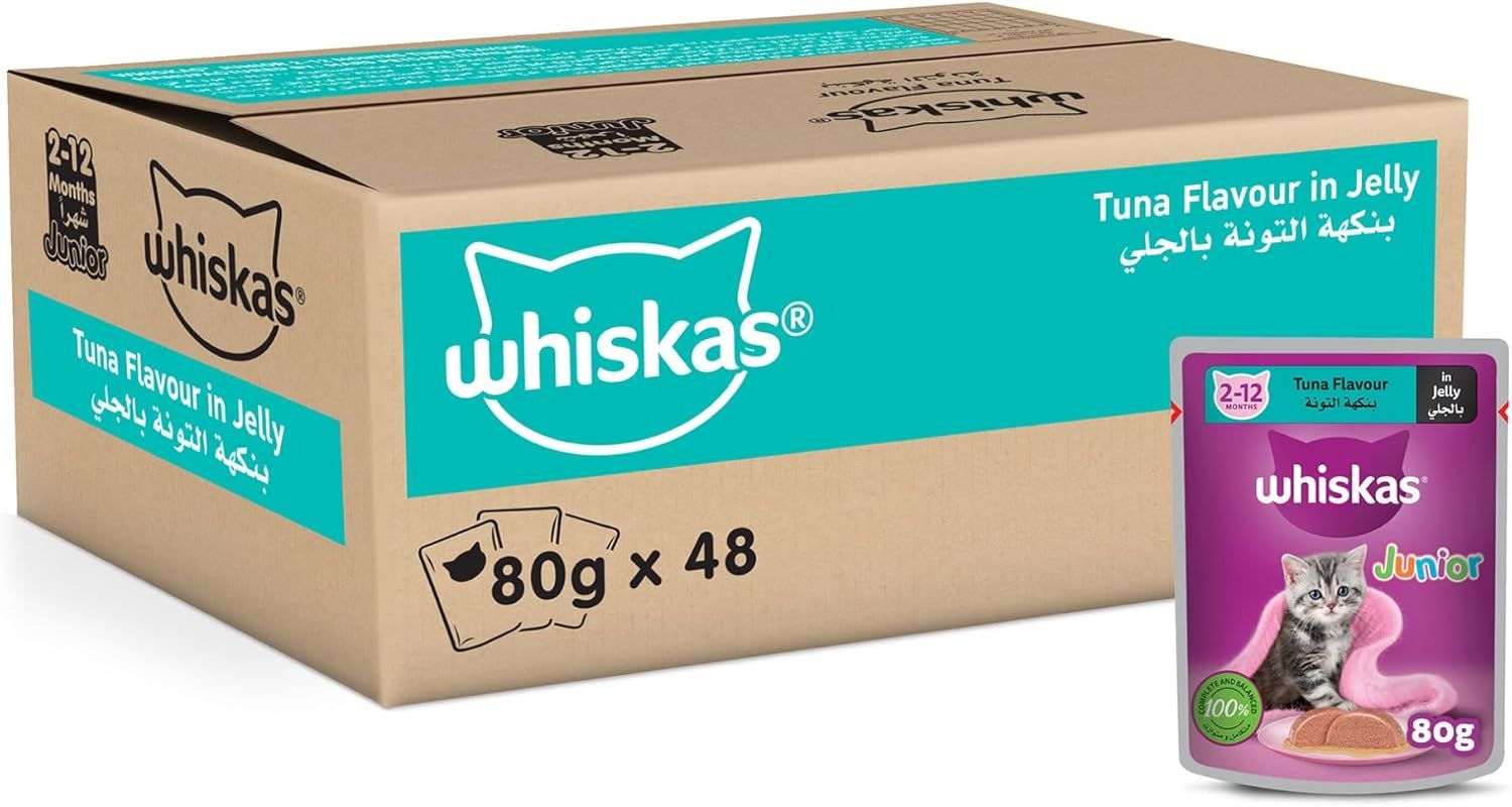 Whiskas Junior Tuna in Jelly Mega Pack - Complete Kitten Nutrition
