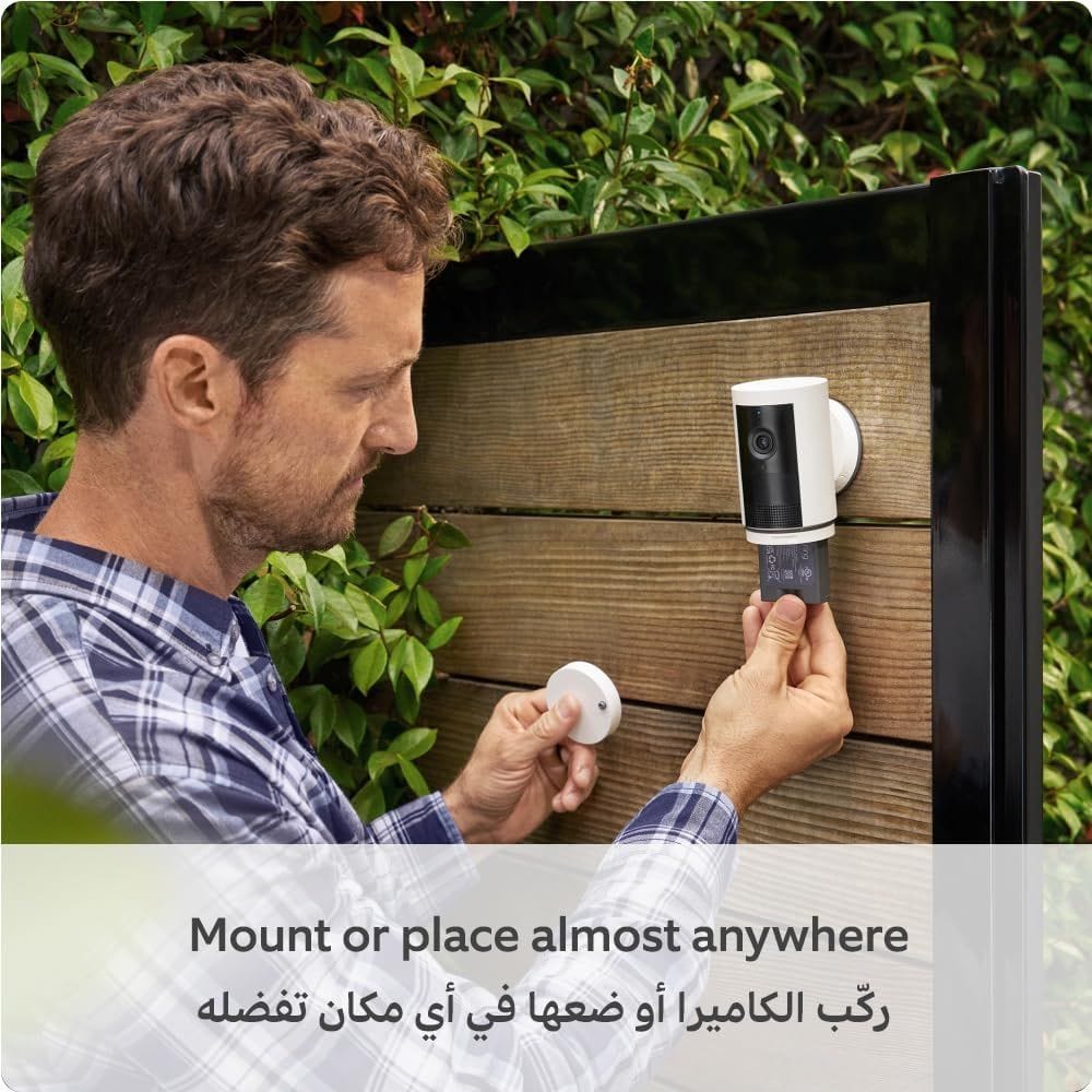 Ring Outdoor Camera Plus (Battery), 2K Video Security Camera with Ring Vision, Low-Light Sight, Two-Way Talk, Wireless Outdoor Home Monitoring