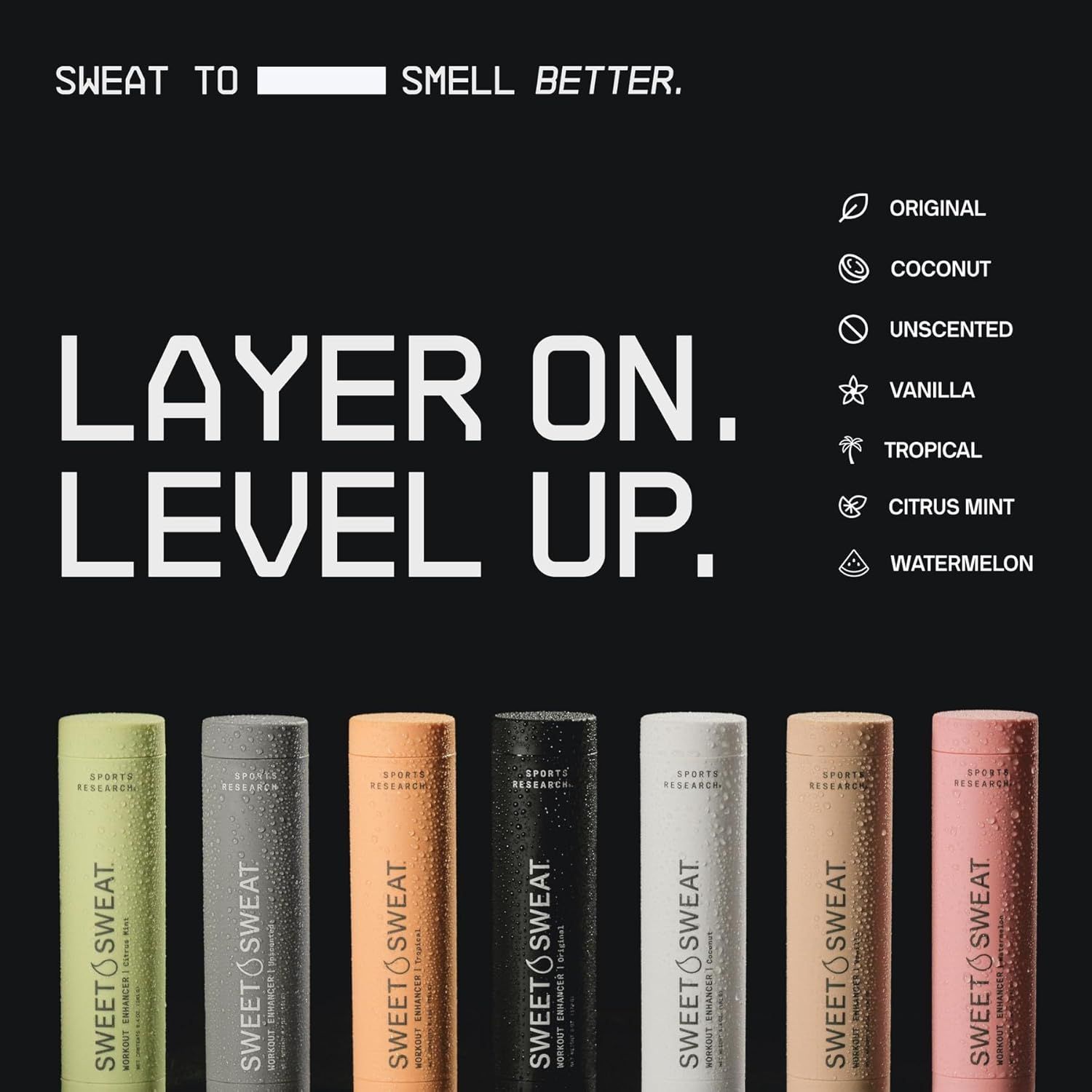 Sports Research Sweet Sweat Workout Enhancer Gel Stick - Boosts Sweat & Results