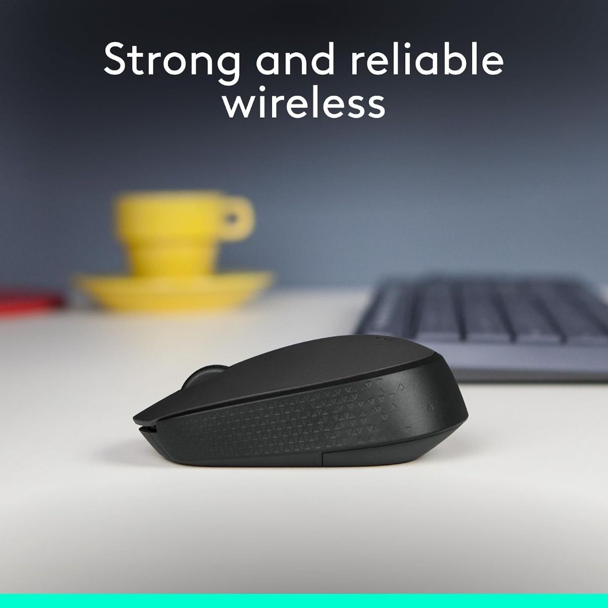 Logitech M171 Wireless Mouse, 2.4 GHz USB Mini Receiver, Optical Tracking |Black