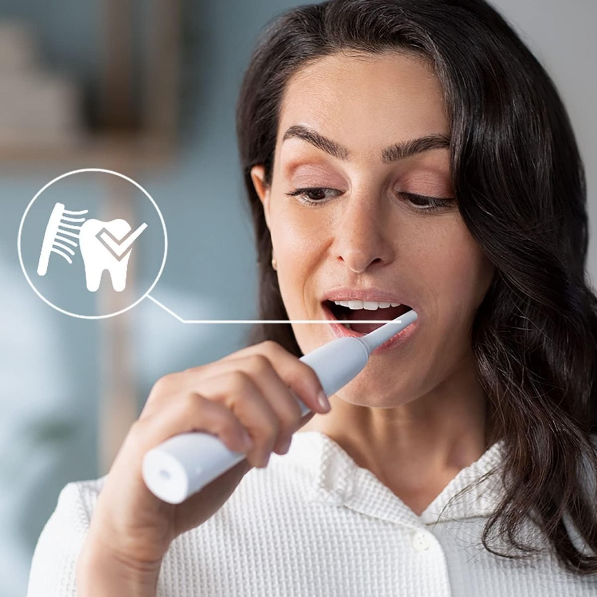 Philips Sonicare 3100 Series Sonic Electric Toothbrush HX3671/13 - Pressure Sensor, SmarTimer, White