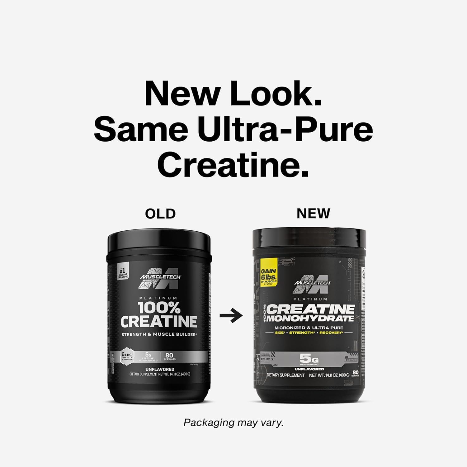 Muscletech Platinum Creatine Monohydrate Powder - Unflavored 400g