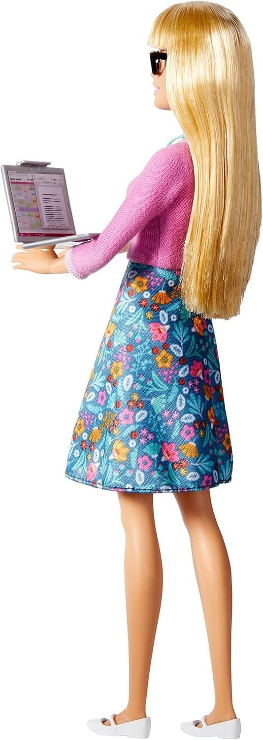 Barbie Teacher Doll with 10 Learning Accessories for Ages 3-7