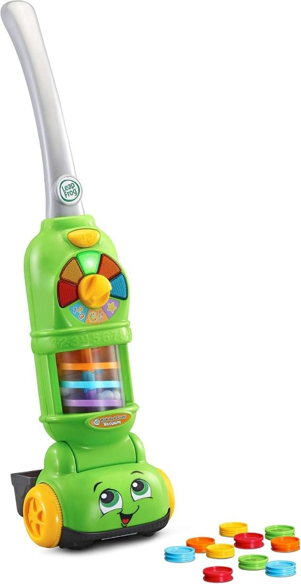 LeapFrog Pick Up & Count Vacuum Toy for Toddlers, Interactive Role Play Learning with Lights