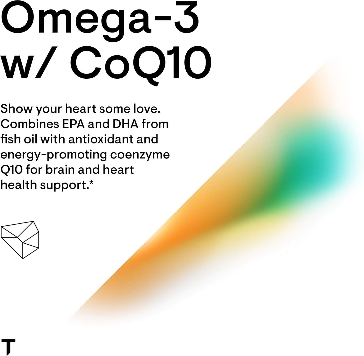 Thorne Omega-3 with CoQ10 - 90 Gelcaps for Heart & Brain Health