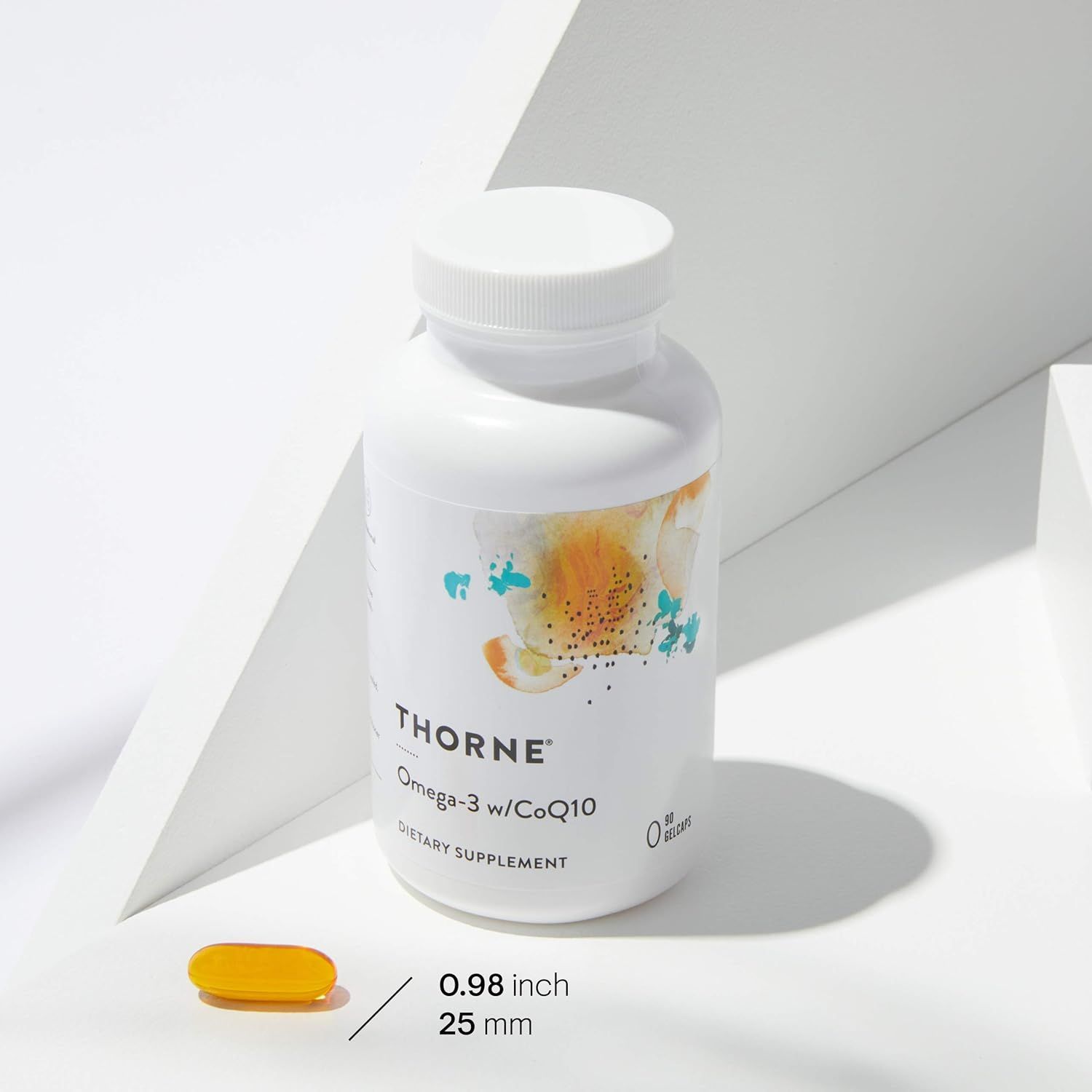 Thorne Omega-3 with CoQ10 - 90 Gelcaps for Heart & Brain Health