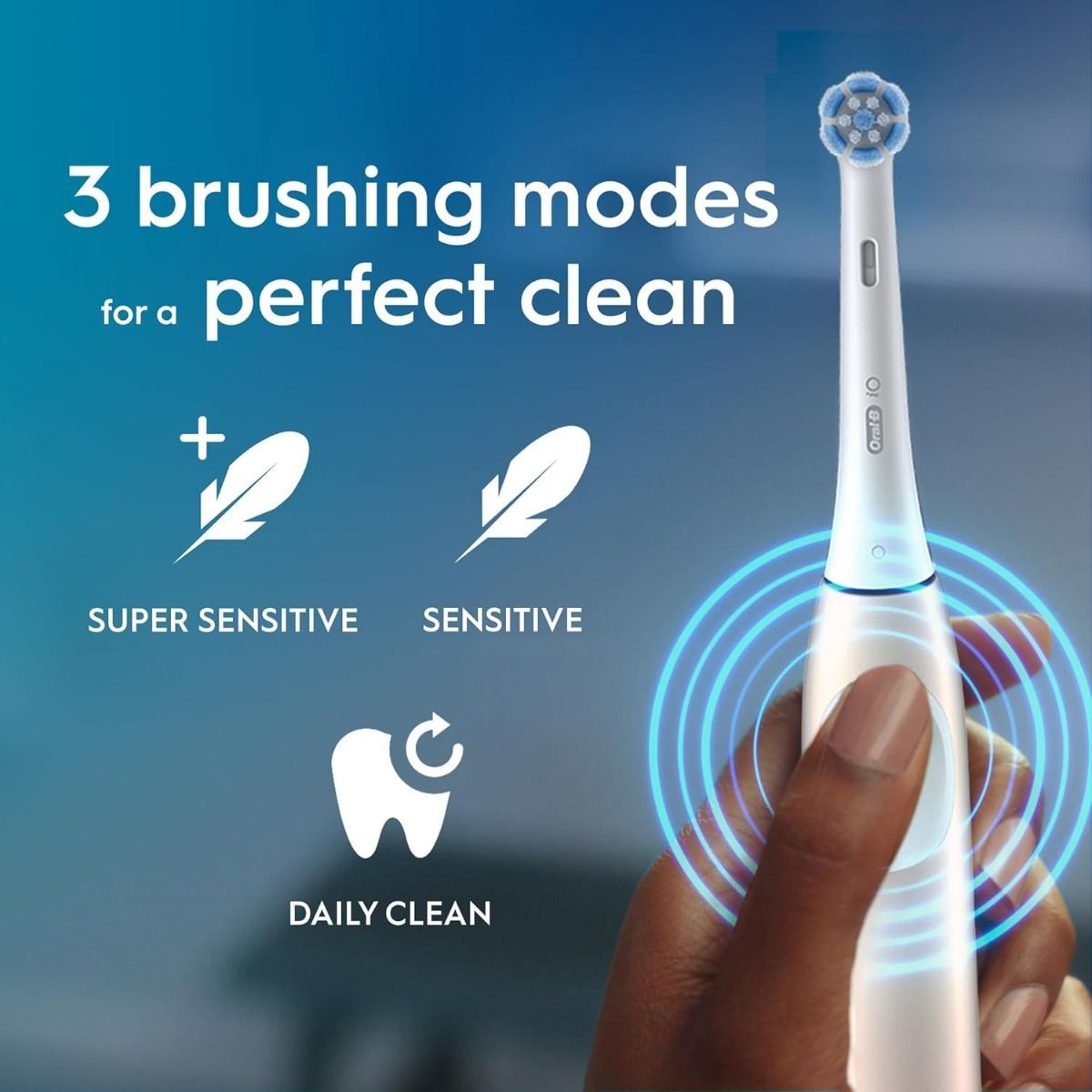 Oral-B iO Series 2 Electric Toothbrush, Blush Pink - 3 Smart Modes, Pressure Sensor, Micro-Pulses