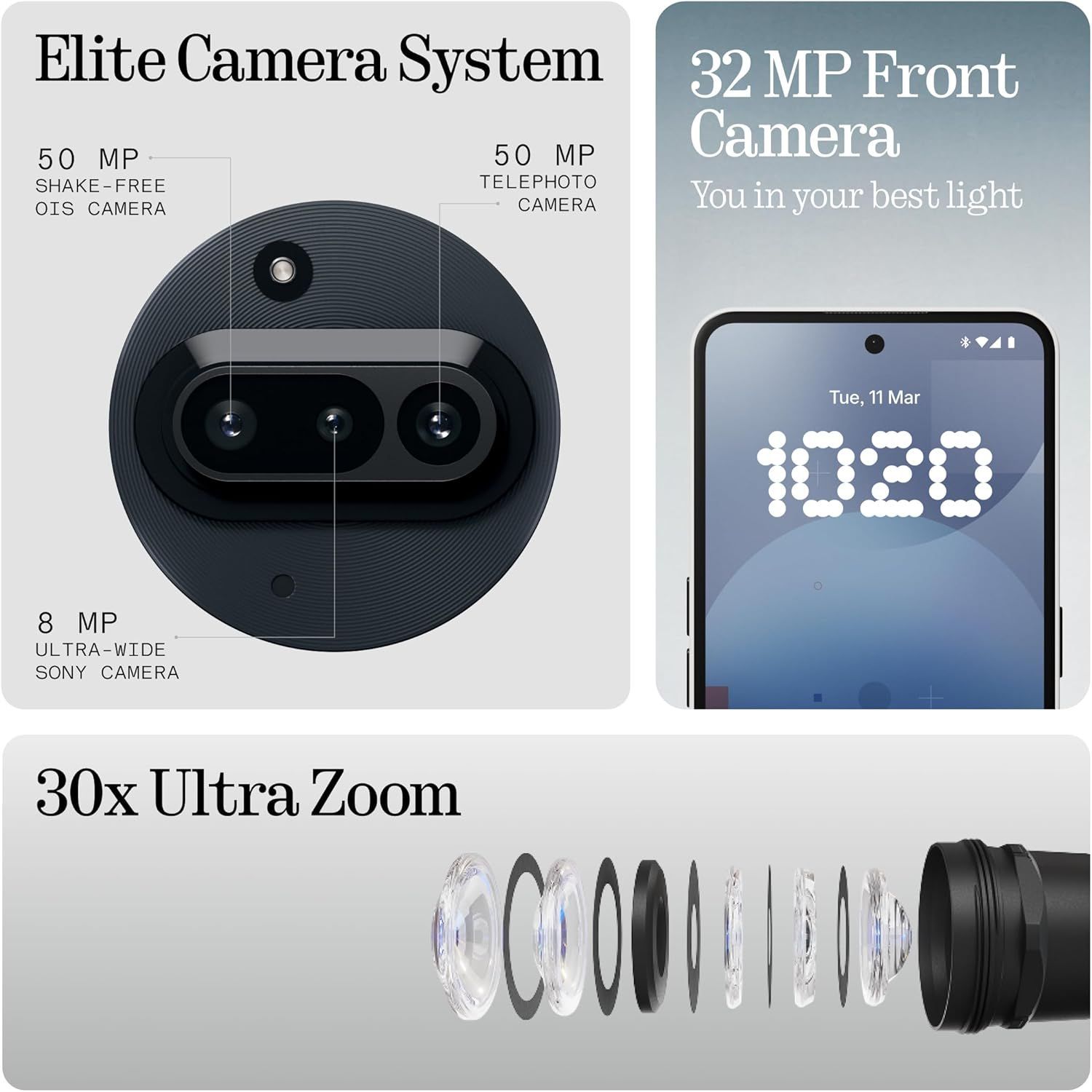 Nothing Phone (3a) - 128GB, 50MP Camera, Fast Charging | Black