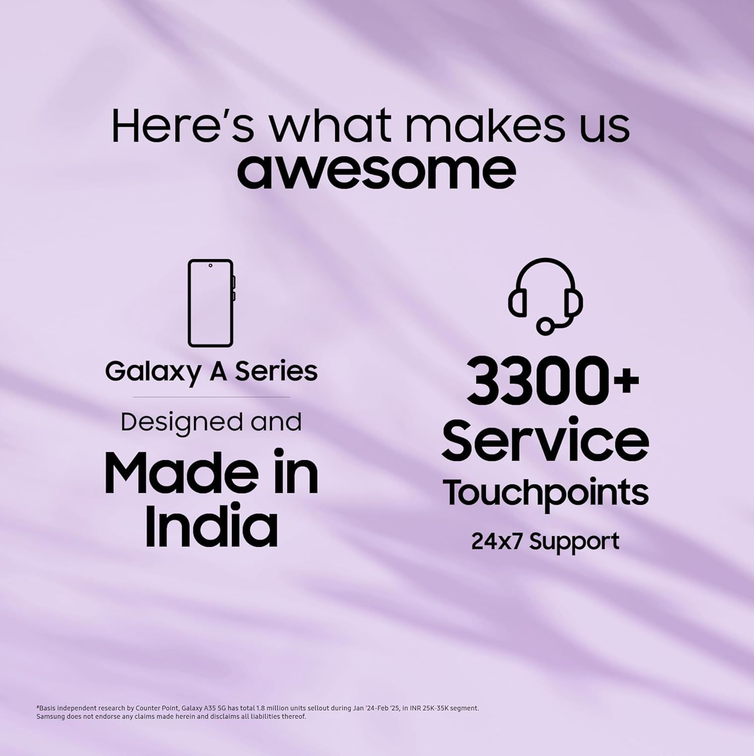 Samsung Galaxy A35 5G | 50MP Camera, 8GB RAM, IP67 | Awesome Lilac