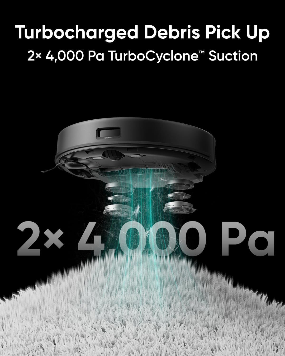 eufy Clean X8 Pro Robot Vacuum & Mop, Self-Emptying Station, Dual-Turbine Suction, Smart Mapping, App Control - Black