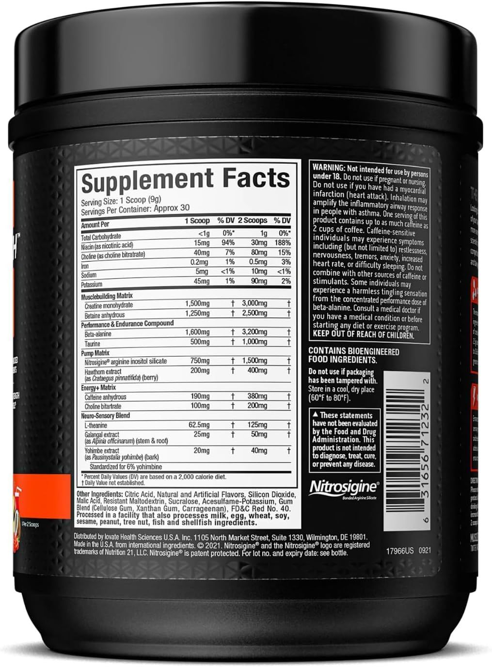 MuscleTech Vapor X5 Pre-Workout Powder for Peak Performance