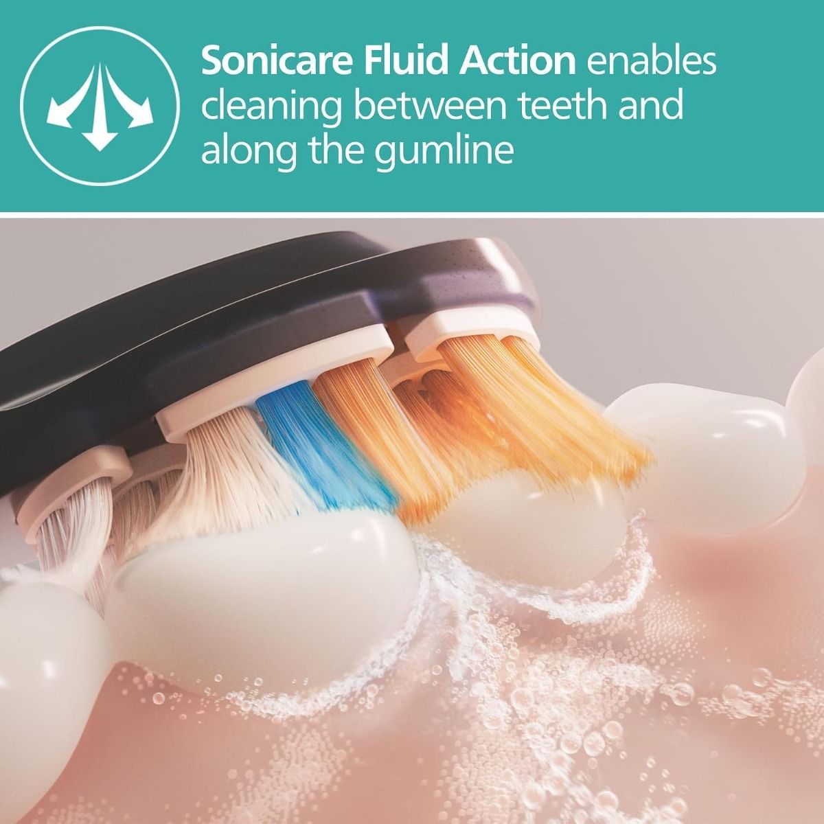 Philips Sonicare All-in-One Replacement Brush Heads HX9092/91, Black, 2-Pack - Plaque Removal