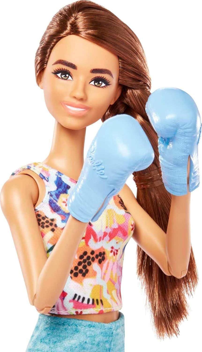 Barbie Doll with Puppy and Workout Accessories - Fun Self-Care Play