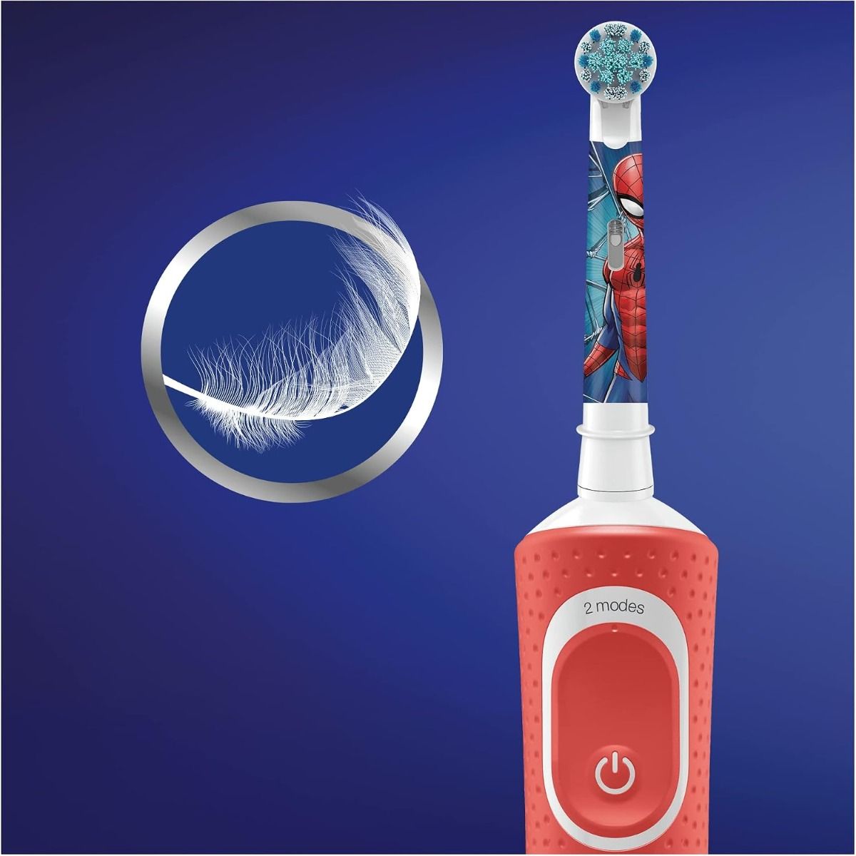 Oral-B Kids Spiderman Electric Toothbrush Replacement Heads, Soft Bristles for Children, 4-Pack