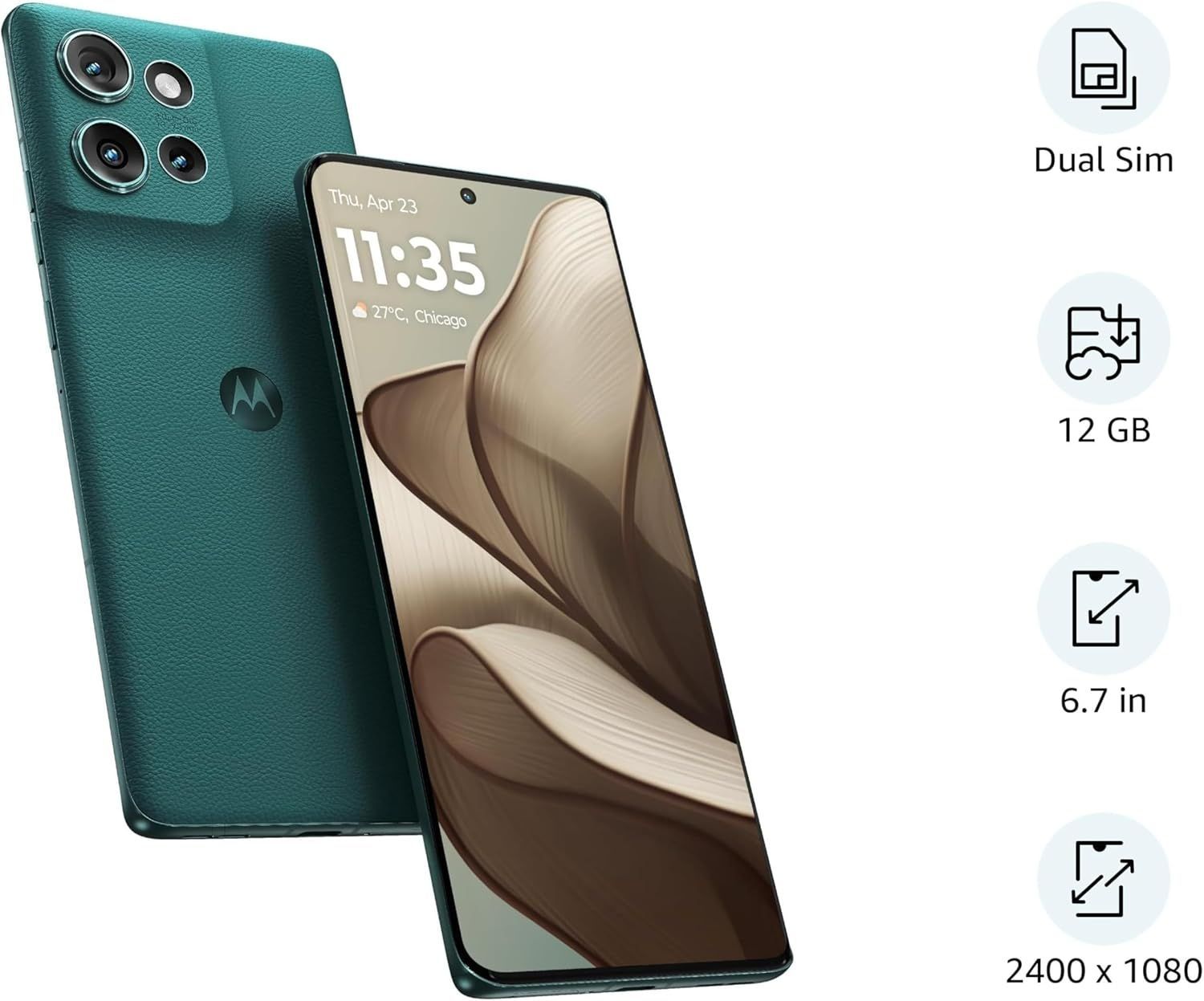 موتورولا Edge 50 5G - رام 12 جيجابايت، سعة 512 جيجابايت، سنابدراجون 7 الجيل 1 | أخضر