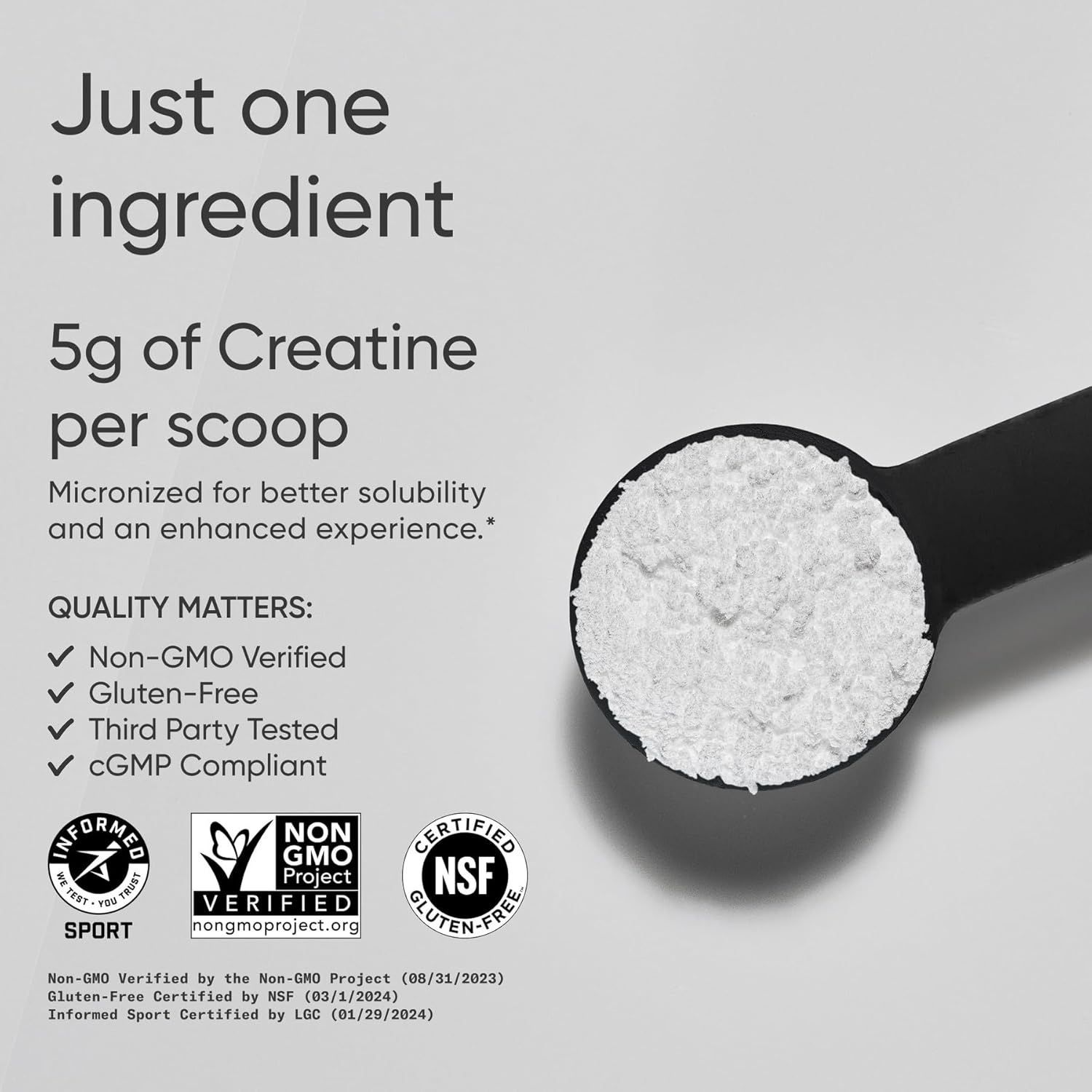 Sports Research Creatine Monohydrate - Boost Strength, Performance & Recovery
