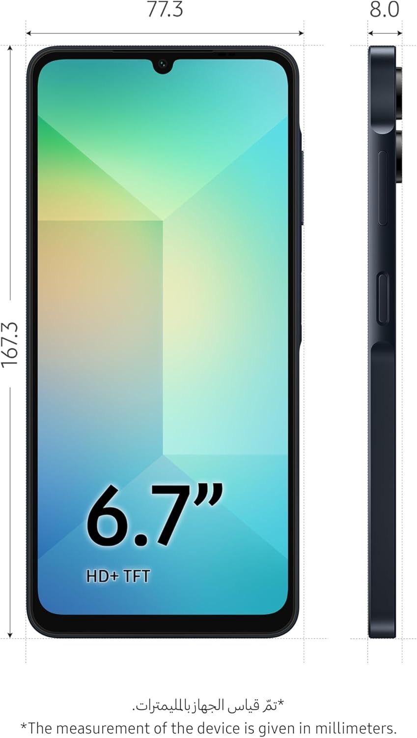 Samsung Galaxy A06 LTE Smartphone - 6.7" Display, 50MP Camera, 5,000mAh Battery | Black
