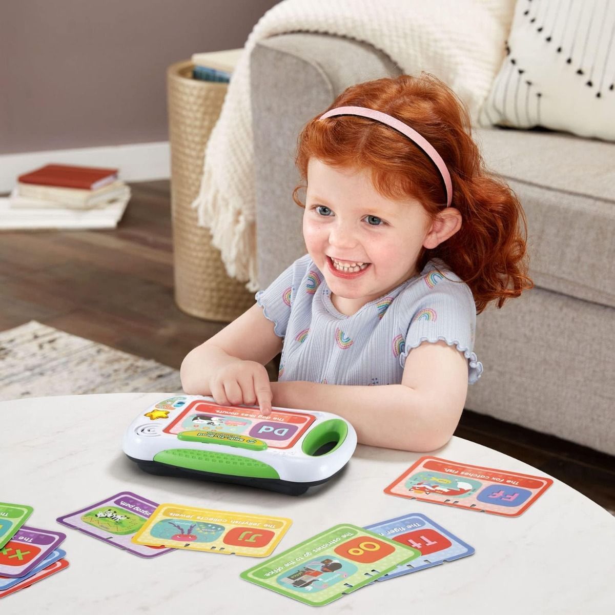 LeapFrog Slide to Read ABC Flash Cards - Interactive Educational Learning Tablet for Preschoolers