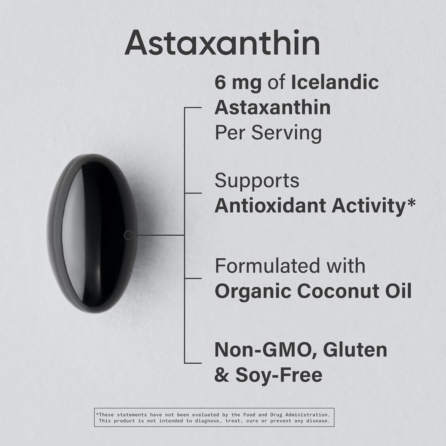 Sports Research Astaxanthin 6mg with Organic Coconut Oil - 120 Mini Softgels