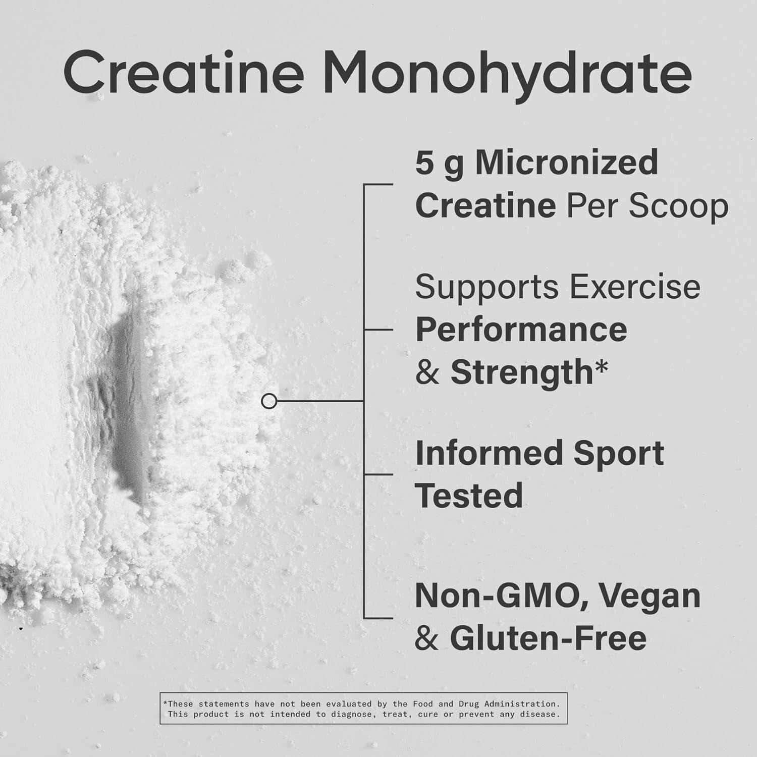 Sports Research Creatine Monohydrate - Boost Muscle & Performance - 10.58 oz