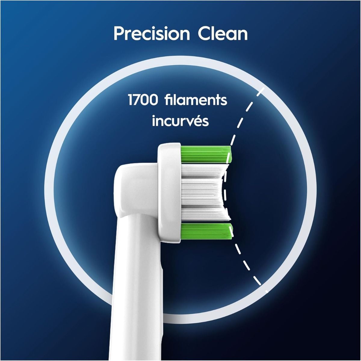 Oral-B Pro Precision Clean Electric Toothbrush Heads, White, 12-Pack - X-Shape & Angled Bristles