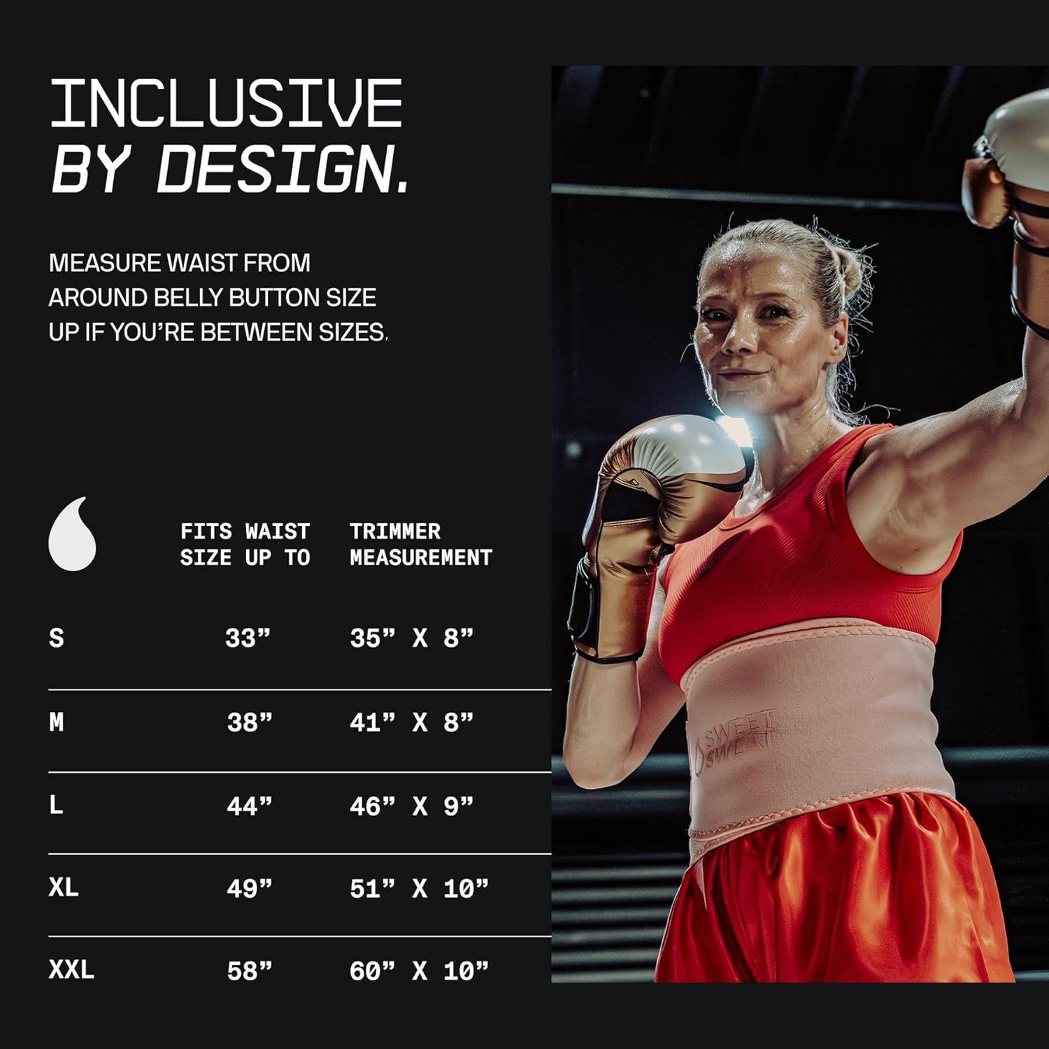 Sports Research Sweet Sweat Waist Trimmer for Men & Women - Adjustable Fitness Band