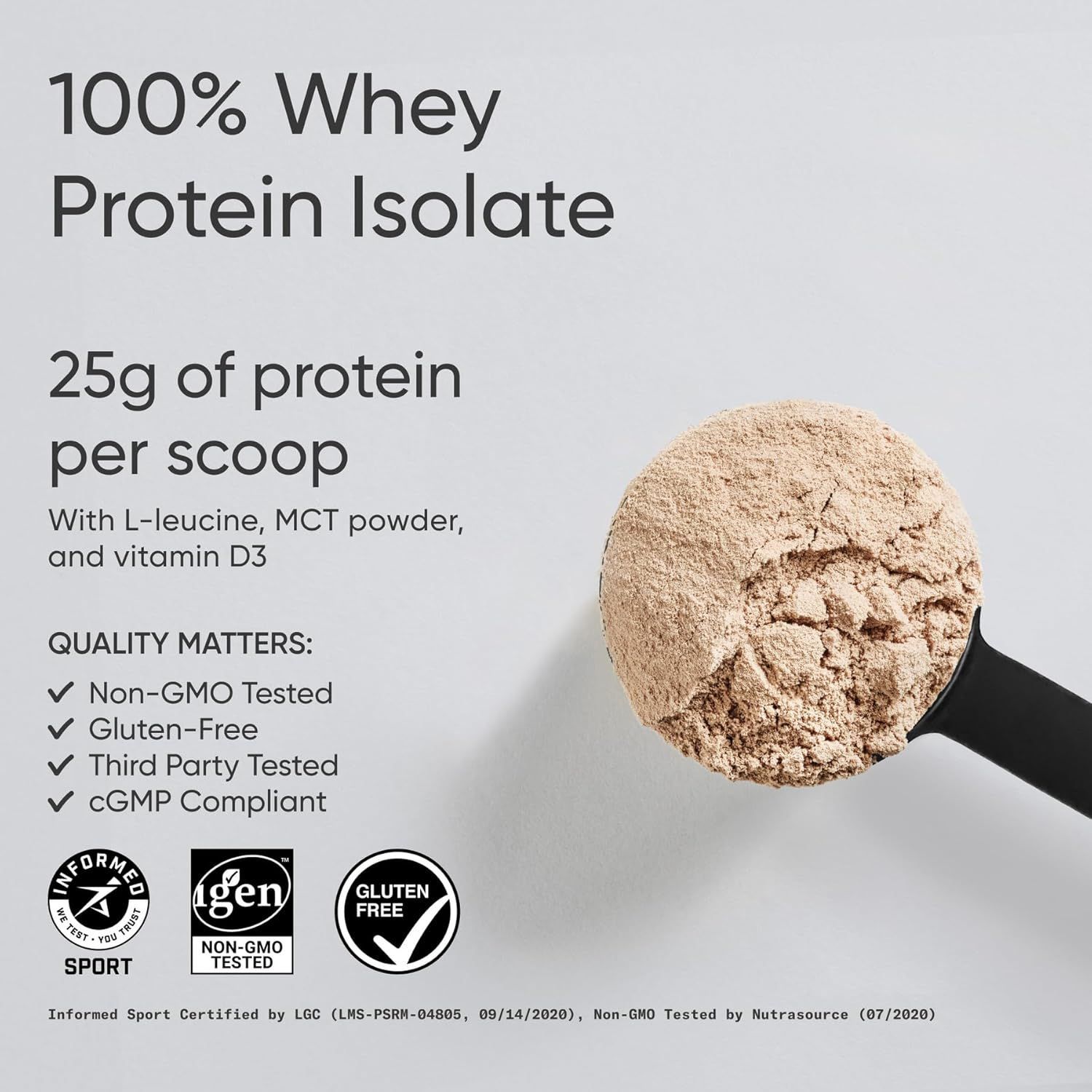 Sports Research Whey Protein Isolate - Dutch Chocolate Flavor | 5 lbs