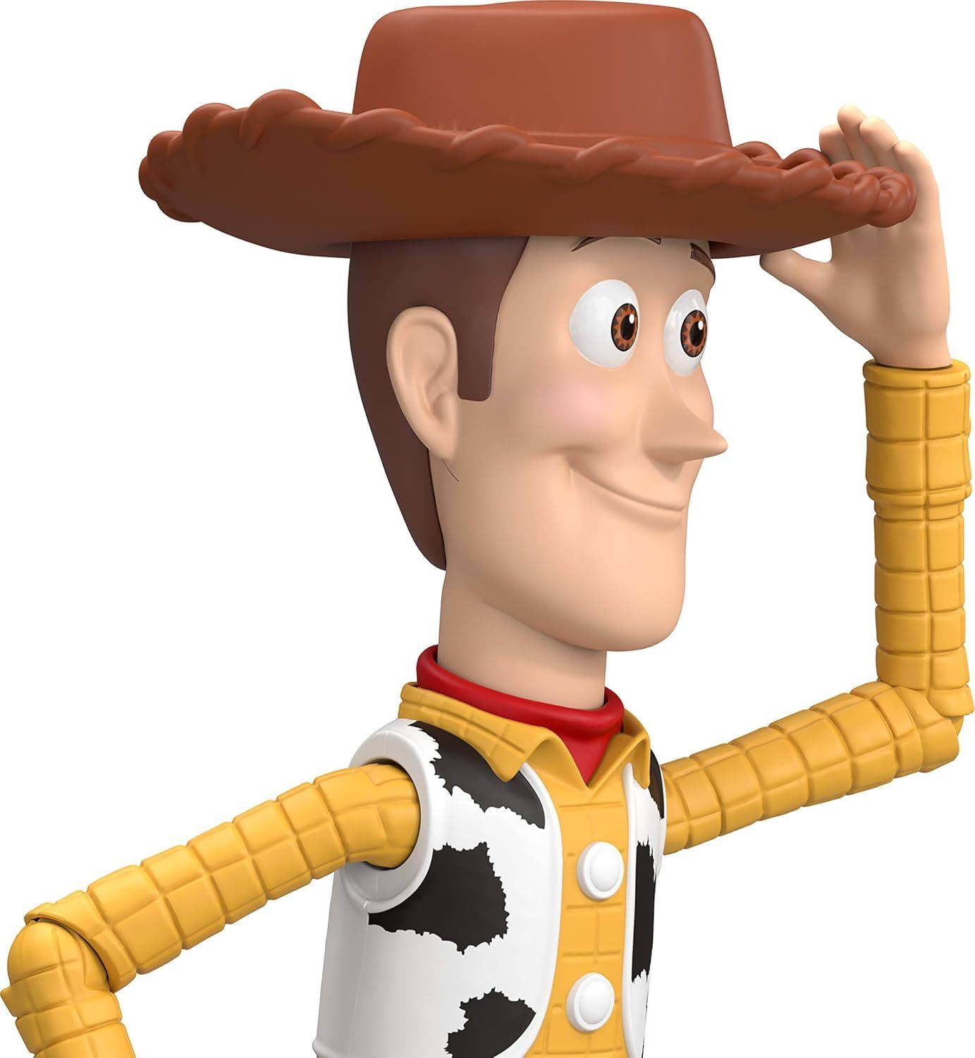 Mattel Disney Pixar Toy Story Woody Action Figure, 9.2-Inch Posable Cowboy Sheriff with Removable Hat & Accessories, Collectible Toy, Multicolor