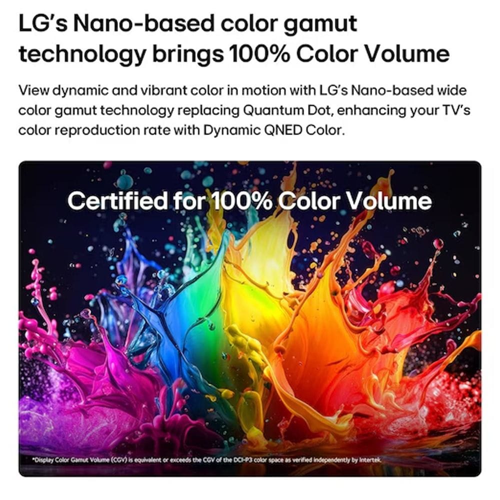 LG 75 Inch AI QNED Mini LED 4K Smart TV - Dynamic QNED Color, Alpha 7 AI Processor Gen9, 60Hz VRR, WebOS | 75QNED72B6T.AMRG 