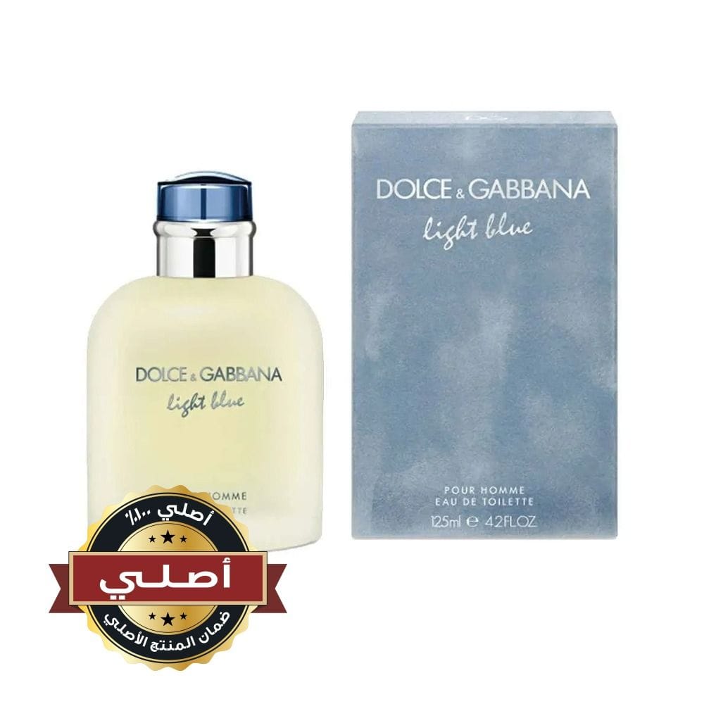 دولتشي آند غابانا لايت بلو أو دو تواليت للرجال، عطر منعش برائحة الحمضيات والخشب مع الليمون الصقلي وإكليل الجبل والمسك وخشب الأرز - 125 مل