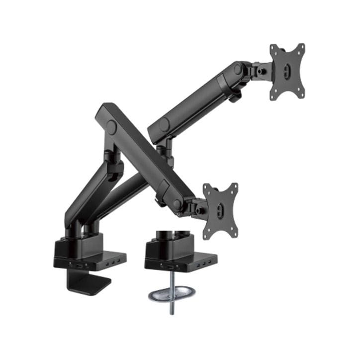 Epic Gamers Stealth Dual Monitor Arm – Monitor Mount with Docking Station | Black – EG-SDMA-B